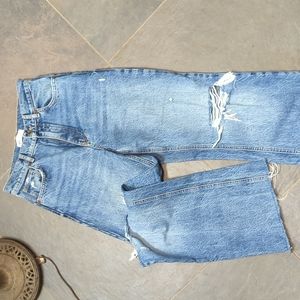 Zara high waisted wide leg jeans